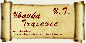 Ubavka Trašević vizit kartica